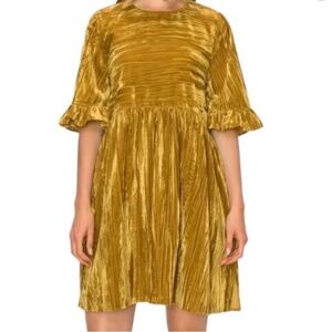 MELLODAY Gold Velvet Dress from Nordstrom